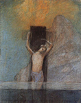 Odilon Redon Christ on the Cross, 1895-1800 oil painting reproduction
