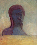 Odilon Redon Closed Eyes, 1894 oil painting reproduction