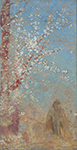 Odilon Redon Figure under a Blossoming Tree, 1904-05 oil painting reproduction