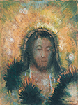 Odilon Redon Head of Christ, 1895 oil painting reproduction