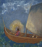 Odilon Redon Mysterious Boat, 1897 oil painting reproduction