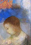 Odilon Redon Portrait of Ari Redon in Profile oil painting reproduction