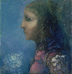 Odilon Redon Profile - The Flag oil painting reproduction