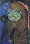 Odilon Redon Saint John (also known as The Blue Tunic), 1892 oil painting reproduction