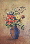 Odilon Redon The Blue Vase, 1800 oil painting reproduction