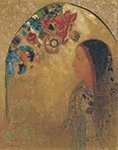 Odilon Redon The Gothic Window, 1800 oil painting reproduction