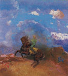 Odilon Redon The Green Horseman, 1904 oil painting reproduction