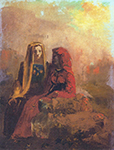 Odilon Redon The Parcae, 1800 oil painting reproduction