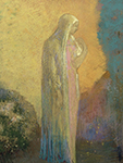 Odilon Redon Veiled Woman Standing oil painting reproduction