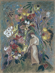 Odilon Redon Woman in Flowers, 1904 oil painting reproduction