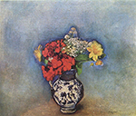 Odilon Redon Geraniums, 1910 oil painting reproduction