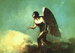 Odilon Redon The Winged Man, 1880 oil painting reproduction