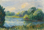 Pierre-Auguste Renoir The Banks of the River oil painting reproduction