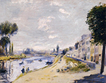 Pierre-Auguste Renoir The Banks of the Seine, Bougival, 1875 oil painting reproduction