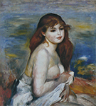 Pierre-Auguste Renoir Bather, 1887 oil painting reproduction