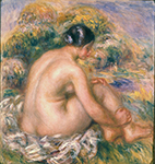 Pierre-Auguste Renoir The Bather Seated oil painting reproduction