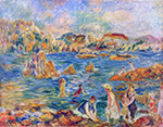 Pierre-Auguste Renoir The Beach at Guernsey, 1882-83 oil painting reproduction