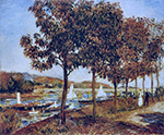 Pierre-Auguste Renoir The Bridge at Argenteuil in Autumn, 1882 oil painting reproduction