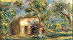 Pierre-Auguste Renoir The Cabine at Cagnes, 1917 oil painting reproduction