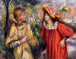 Pierre-Auguste Renoir The Conversation, 1895 oil painting reproduction