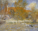 Pierre-Auguste Renoir The Duck Pond, 1873 oil painting reproduction