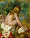 Pierre-Auguste Renoir Bather, Seated Nude, 1985 oil painting reproduction