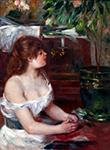 Pierre-Auguste Renoir The Green Jardinire, 1879 oil painting reproduction