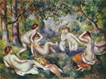 Pierre-Auguste Renoir Bathers in the Forest, 1897 oil painting reproduction