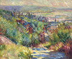 Pierre-Auguste Renoir The Hills of Trouville, 1885 oil painting reproduction