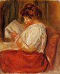 Pierre-Auguste Renoir The Little Reader oil painting reproduction