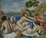 Pierre-Auguste Renoir Bathers Playing with a Crab, 1897 oil painting reproduction