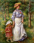 Pierre-Auguste Renoir The Promenade (also known as Julienne Dubanc and Adrienne), 1906 oil painting reproduction