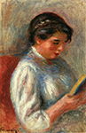 Pierre-Auguste Renoir The Reader- 1906 oil painting reproduction