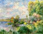 Pierre-Auguste Renoir The Seine at Bougival, 1879 oil painting reproduction