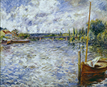 Pierre-Auguste Renoir The Seine at Chatou, 1874 oil painting reproduction