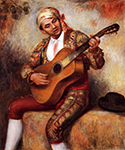 Pierre-Auguste Renoir The Spanish Guitarist, 1897 oil painting reproduction