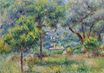 Pierre-Auguste Renoir The Village at Cagnes, View from the Terrace of Collettes oil painting reproduction
