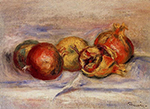 Pierre-Auguste Renoir Three Pomegranates and Two Apples oil painting reproduction