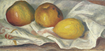 Pierre-Auguste Renoir Two Apples and Lemon oil painting reproduction
