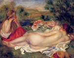 Pierre-Auguste Renoir Two Bathers.1896 oil painting reproduction