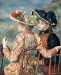 Pierre-Auguste Renoir Two Women, 1895 oil painting reproduction