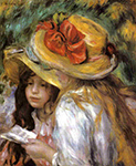 Pierre-Auguste Renoir Two Young Girls Reading - 1890 - 1891 oil painting reproduction