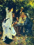 Pierre-Auguste Renoir Under the Arbor at the Moulin de la Galette, 1876 oil painting reproduction