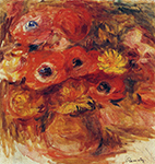 Pierre-Auguste Renoir Vase of Anemones oil painting reproduction