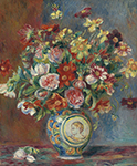 Pierre-Auguste Renoir Vase of Flowers, 1881 oil painting reproduction
