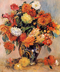Pierre-Auguste Renoir Vase of Flowers, 1884 oil painting reproduction