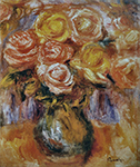 Pierre-Auguste Renoir Vase of Roses, 1919 oil painting reproduction