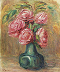 Pierre-Auguste Renoir Vase of Roses oil painting reproduction
