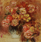 Pierre-Auguste Renoir Vase of Roses 2 oil painting reproduction