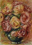 Pierre-Auguste Renoir Vase with Roses oil painting reproduction